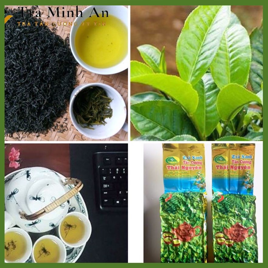 Trà Xanh Tân Cương 500G, Chè Thái Nguyên Loại Bình Dân, Phổ Thông, Xanh Sạch Tận Xưởng