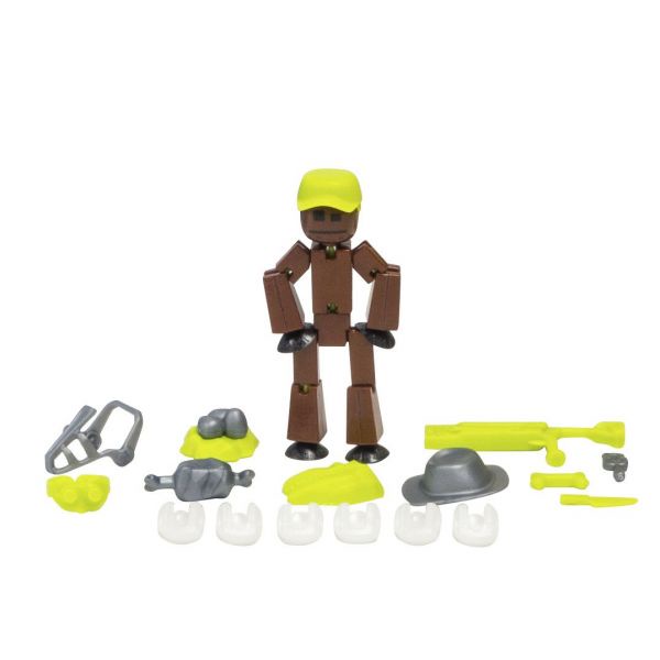 Đồ chơi STIKBOT - Stikbot hành động dòng khủng long 3 nâu mã TST3620D/BR