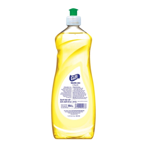 Nước rửa chén bát Gift hương Chanh 800g