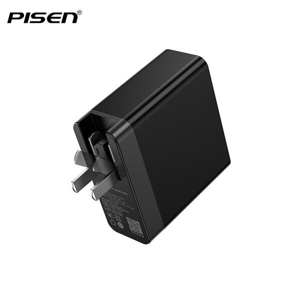 Sạc Pisen Quick Wall Charger Dual Ports (QC 36W/PD 45 W) - Hàng chính hãng