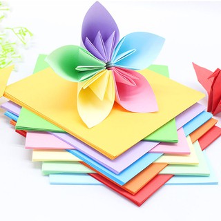 Set 520 / 200 giấy vuông gấp origami diy 2 mặt nhiều màu