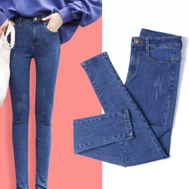 Quần Jean nữ cạp cao form ôm dáng chuẩn cao cấp (Hàng sẵn) | BigBuy360 - bigbuy360.vn