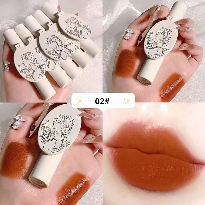 Son môi Maffick dưỡng ẩm màu nâu dâu tây mờ phù hợp cho học sinh sử dụng hàng ngày | BigBuy360 - bigbuy360.vn