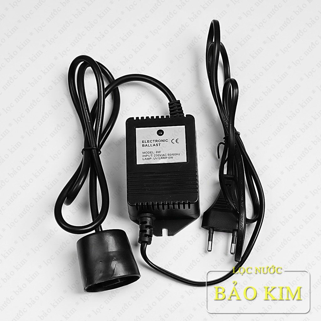 Adaptor 6W - Ballast biến áp chuyển nguồn đèn cực tím UV 6W - 4 chấu