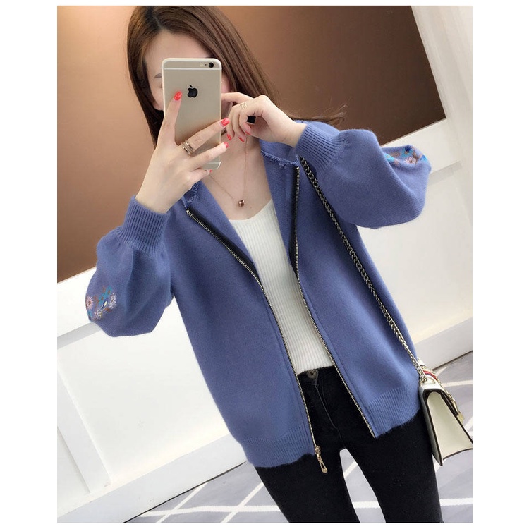 Áo Khoác Nữ Dài Tay Có Mũ Thời Trang Hàn