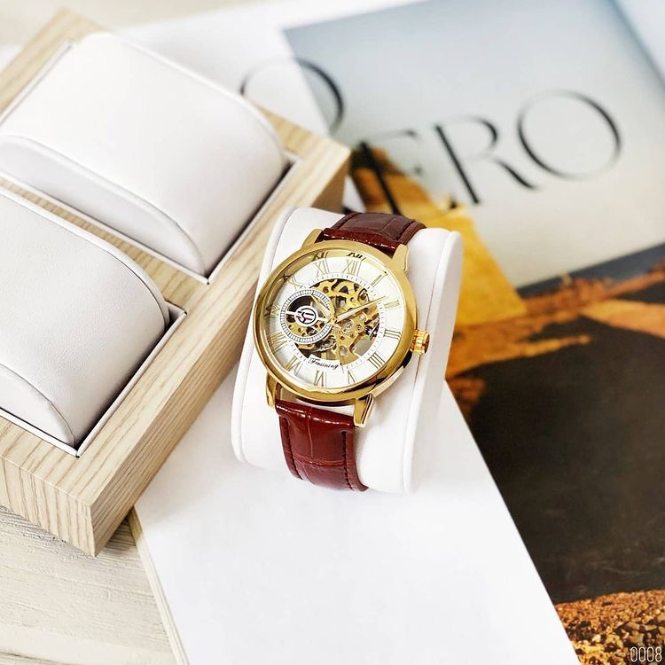 Đồng Hồ Cơ Nam Lộ Máy Chính Hãng Forsining Thời Trang Dây Da Cao Cấp Đẹp Giá Rẻ | BigBuy360 - bigbuy360.vn