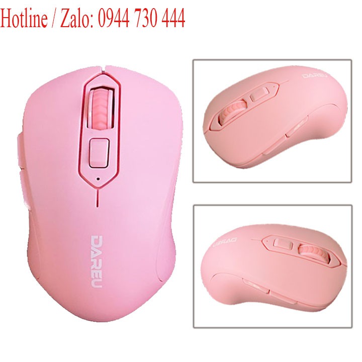 Chuột Dareu LM115G màu hồng bảo hành 12 tháng