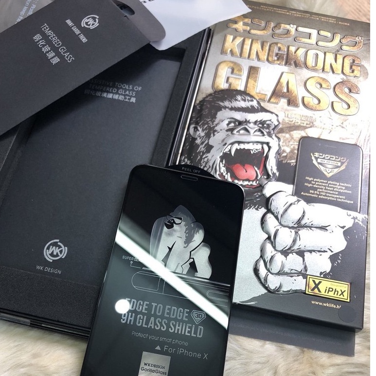 Kính cường lực iphone , Kính King Kong 3D miếng dán màn hình Iphone 13, iphone các đời 7/7plus/8/8Plus - Chinchincase