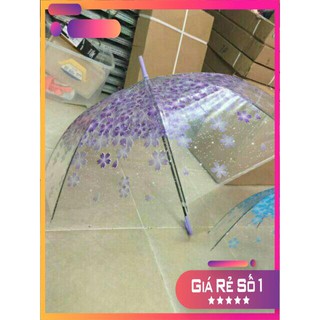 [ SIÊU KHUYẾN MẠI ] Ô dù trong suốt hoa văn 3D.