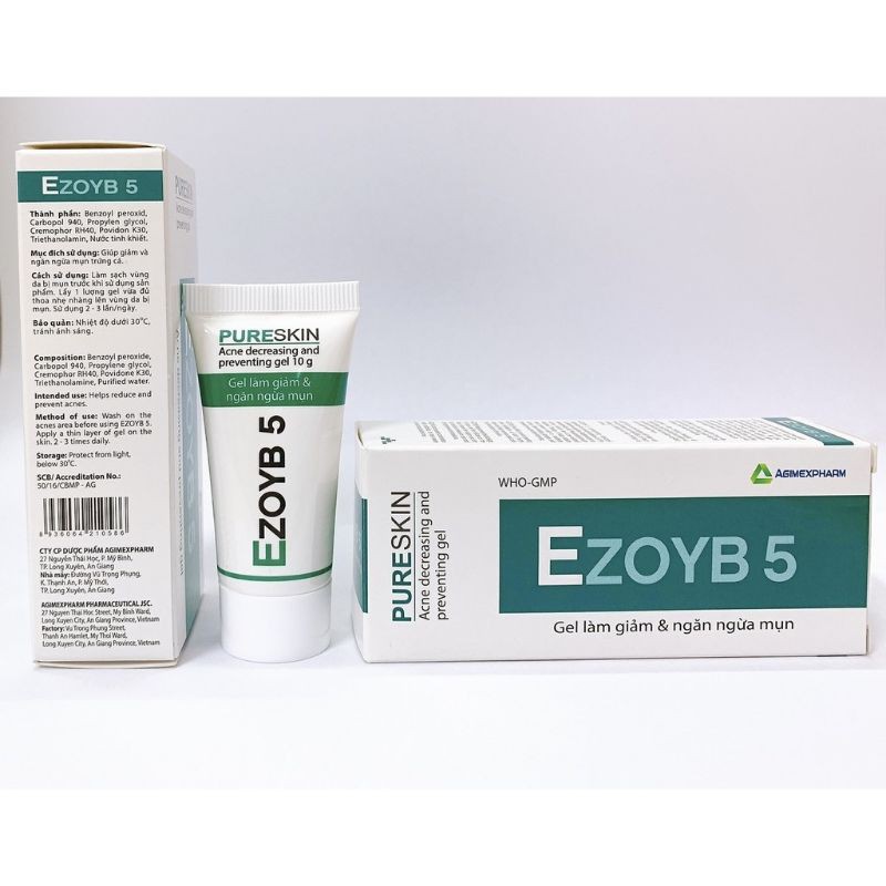 Gel giảm mụn và ngăn ngừa mụn EZOYB 5 - date 05/2024