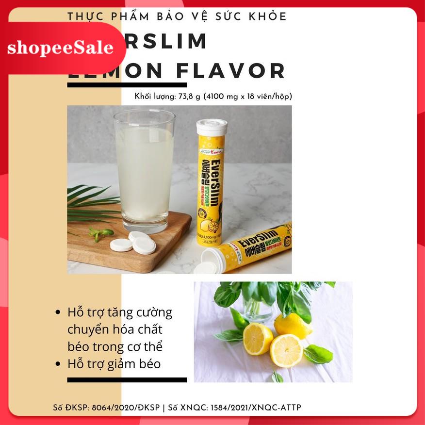 Everslim Viên sủi giảm cân thần tốc, 1 tuýt (18 viên) cực kỳ an toàn hiệu quả