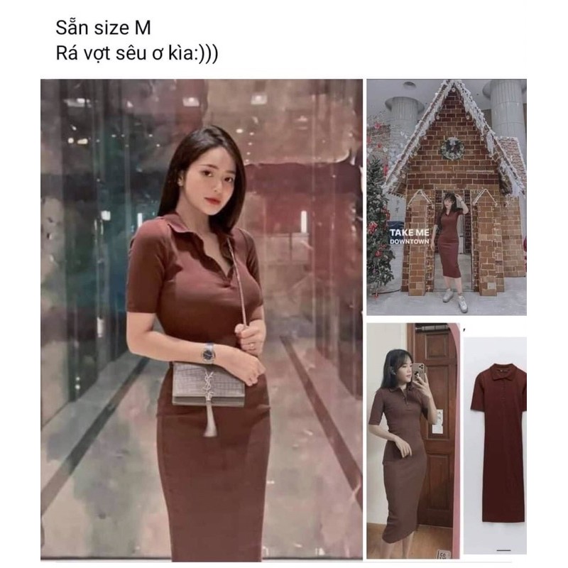 [Mã SKAMA06 giảm 8% tối đa 50K đơn 250K] Váy midi cổ đức khuy cài 2 màu | BigBuy360 - bigbuy360.vn