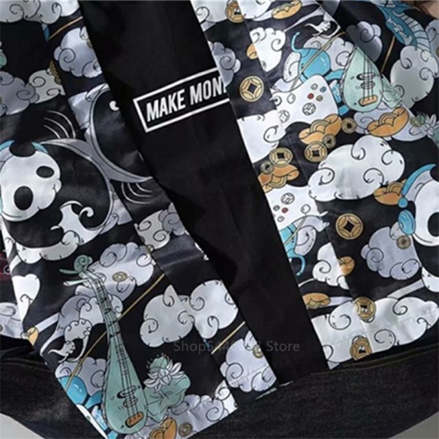 Haori Nhật Bản, áo khoác haori gấu trúc cùng đàn xanh siêu cute | BigBuy360 - bigbuy360.vn