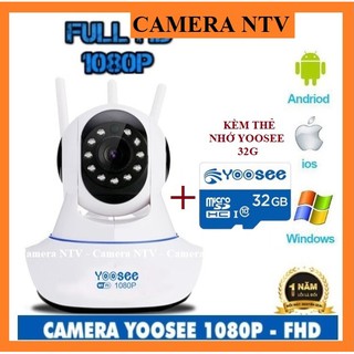 Mua Camera Yoosee 3 râu HD1080 kèm thẻ nhớ Mixie/Yoosee 32G