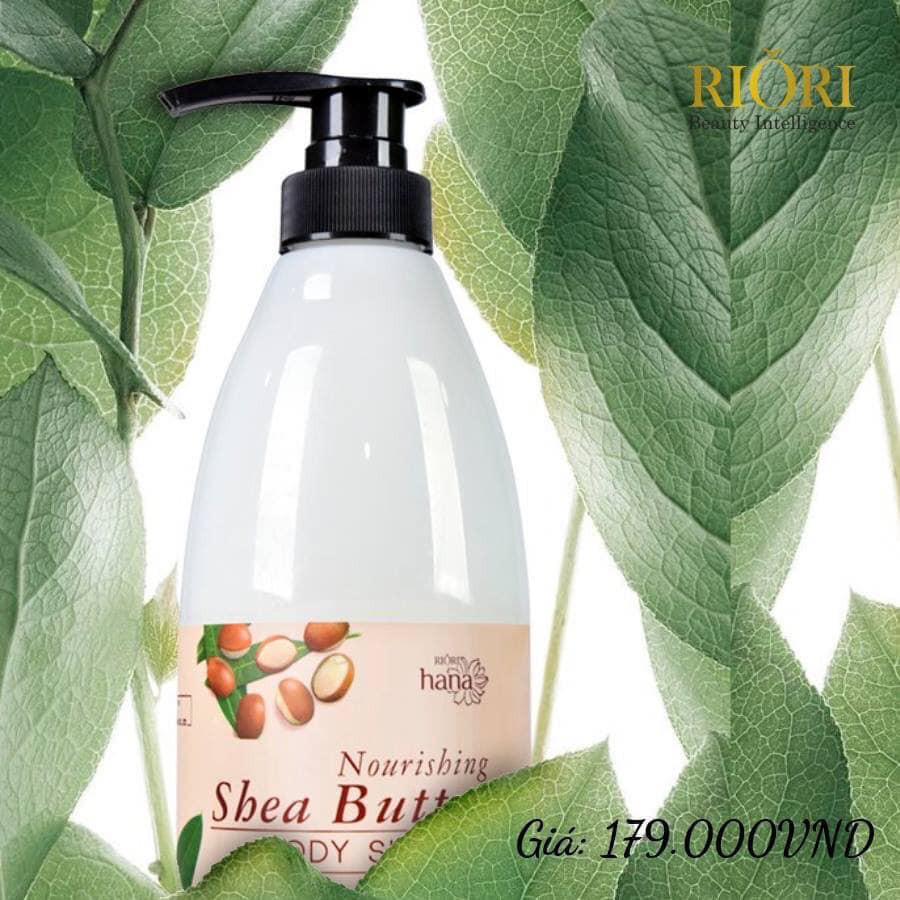 Sữa Tắm Dưỡng Ẩm Bơ Sữa Hạt Mỡ RIORI Nourishing Shea Butter Body Shower – 750g