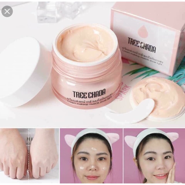 Kem Trang Điểm Ma Thuật TREE CHADA Cream Makeup Muscle Snow Light