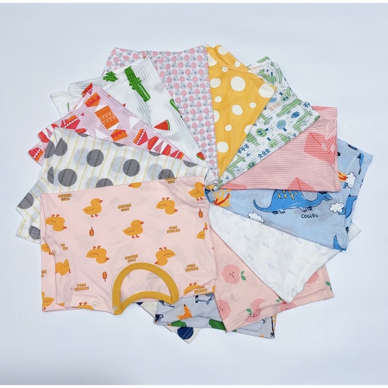 Bộ cộc/đùi The Minou xuất Hàn bé trai chất cotton sợi tre