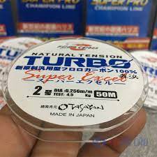 Dây thẻo câu đài fluoro carbon Turbo 50 mét