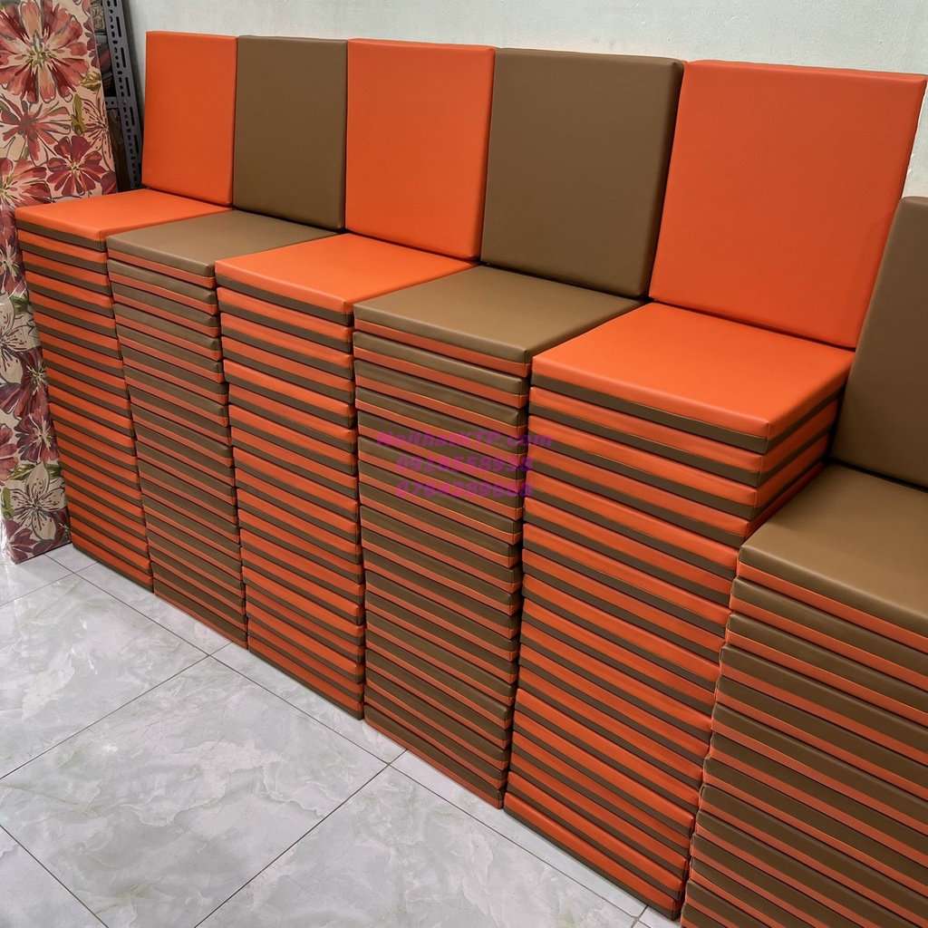 KTP - Nệm lót ngồi size 40x40x5cm chất SIMILI chống thấm 3