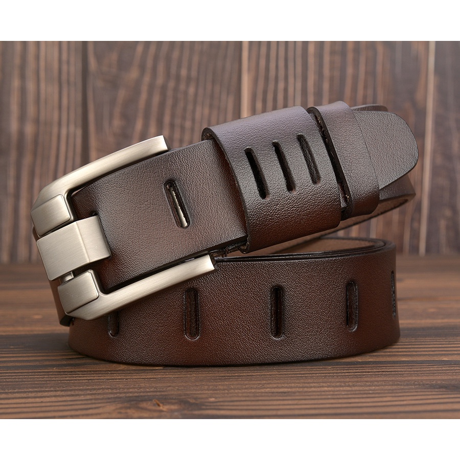 Thắt Lưng Nam Cao Cấp Dây Lưng Nam Mặt Khóa Kim Nguyên Khối K025 Phong Cách Thời Trang Hàn Quốc Lịch Lãm