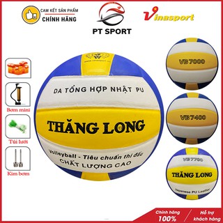 Bóng Chuyền Thăng Long da Nhật (VB 7400, VB7700, VB7000) tặng bơm bóng + túi lưới + kim bơm HÀNG CHÍNH HÃNG
