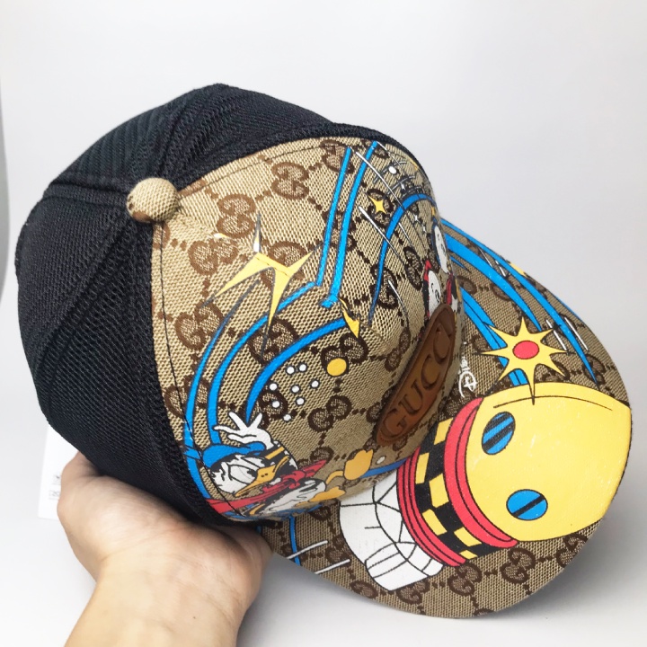 Mũ lưỡi trai CAP HT, nón kết in 3D thêu hình con vịt Donal form nam nữ