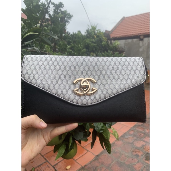 clutch nội địa -ví cầm tay nội địa da mềm bản to phối nhũ họa tiết sang chảnh, đi tiệc (kéo xem ảnh thật ,Feedback