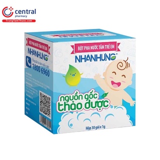 BỘT PHA NƯỚC TẮM TRẺ EM NHÂN HƯNG