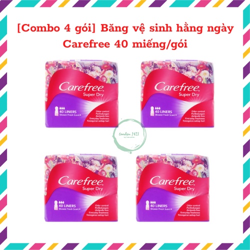 Băng vệ sinh hằng ngày Carefree 40 miếng