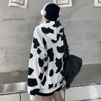 Áo Hoodie bò sữa form rộng khóa kéo Unisex nam nữ | BigBuy360 - bigbuy360.vn