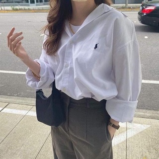 Áo sơmi linen thêu logo 🐎