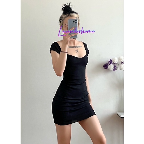 Đầm Body Cổ Rộng Cá Tính  CR