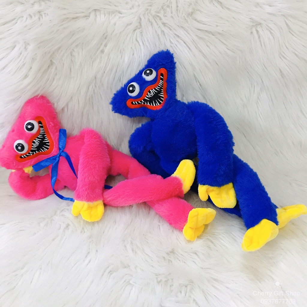 Gấu Bông Huggy Wuggy Lông Xù Trong Game Poppy Playtime 40cm - Ảnh Thật Shop Chụp