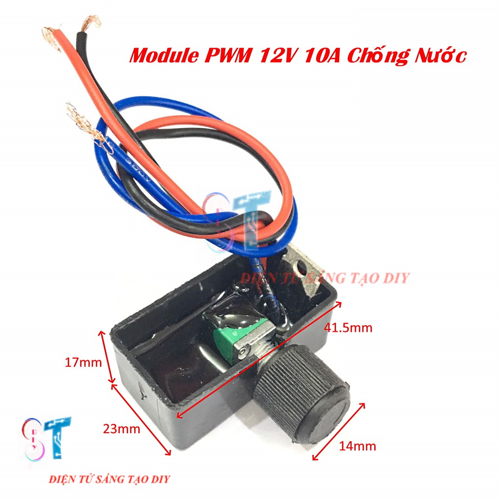 Module Điều Khiển Tốc Độ Động Cơ Chống Nước Ngoài Trời PWM 12V 10A
