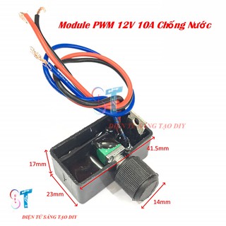 Module Điều Khiển Tốc Độ Động Cơ Chống Nước Ngoài Trời PWM 12V 10A