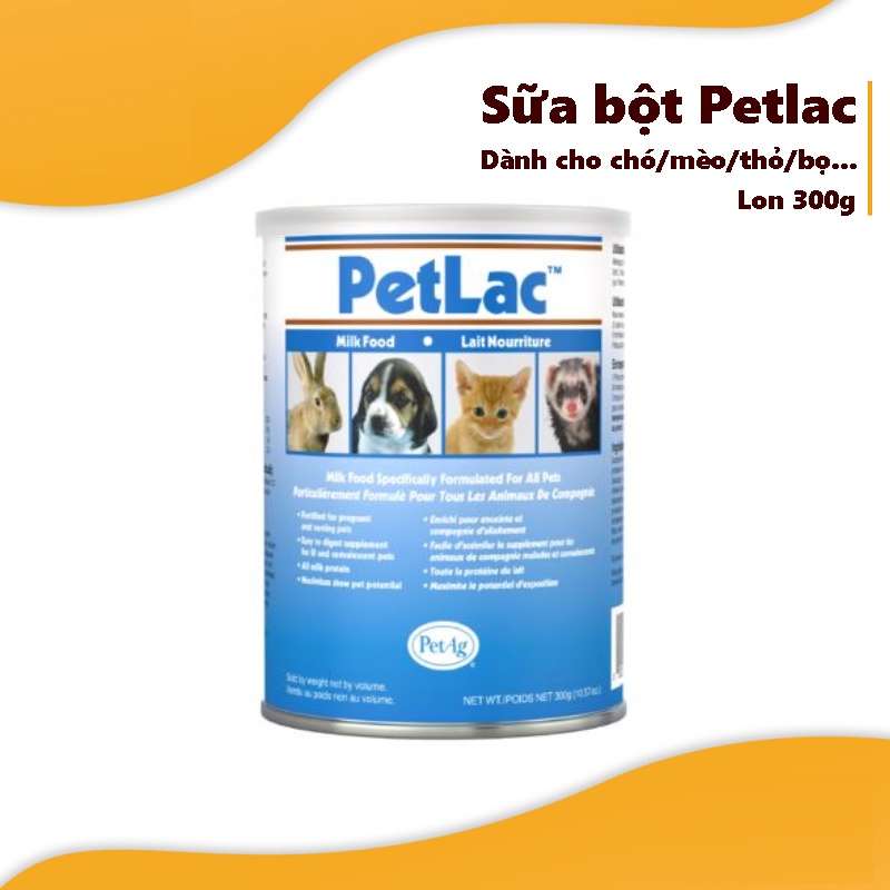 SỮA BỘT PETLAC BỔ SUNG CHO CHÓ MÈO