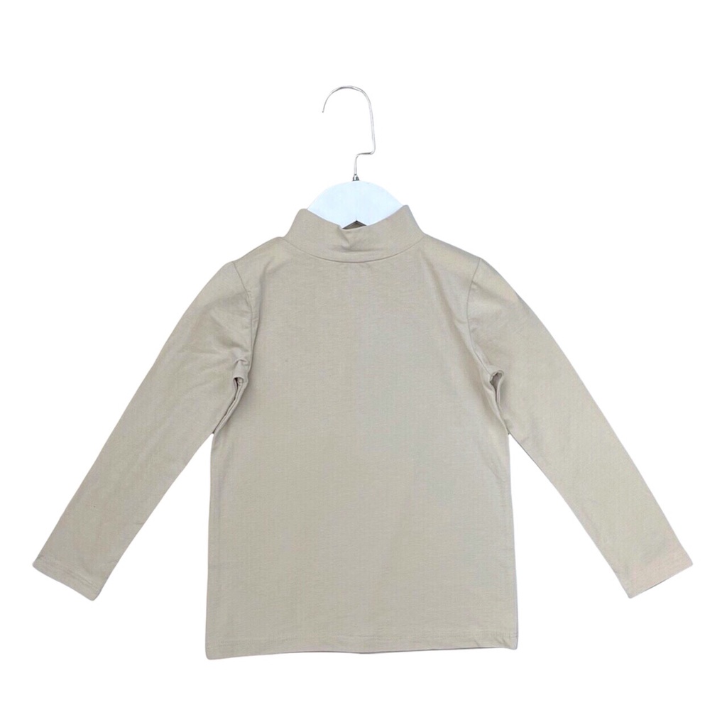 LITIBABY  Áo cổ 3 phân giữ nhiệt cotton LITIBABY cho bé trai bé gái