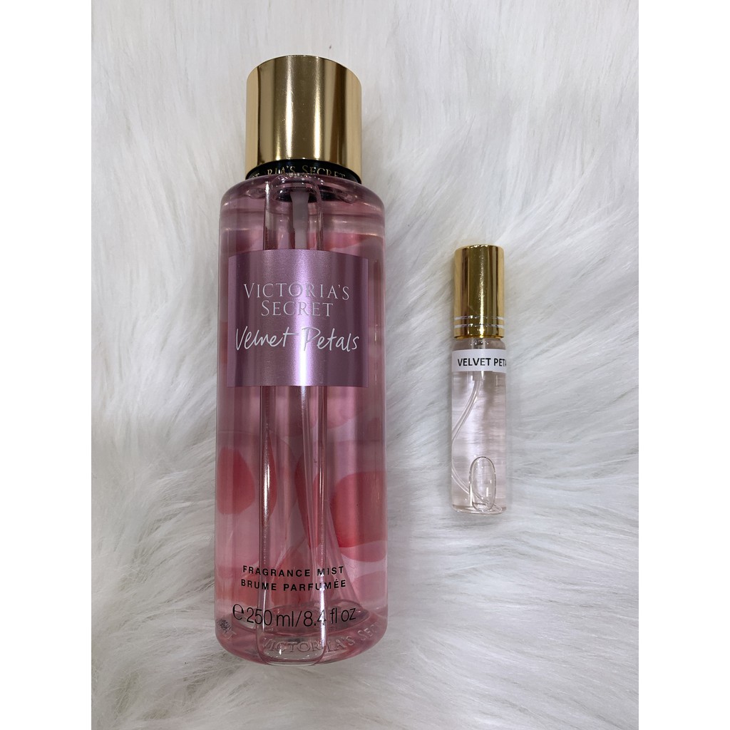 10 ml [VIC - BST TRUYỀN THỐNG] Xịt Thơm Nước Hoa Toàn Thân Victoria’s Secret  Velvet Petals Fragrance Mist