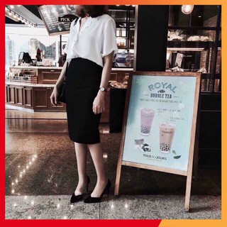 Chân váy ⚡️𝗙𝗥𝗘𝗘𝗦𝗛𝗜𝗣 ⚡️ Chân váy bút chì dáng công sở có xẻ sau sang trọng, vô cùng tôn dáng