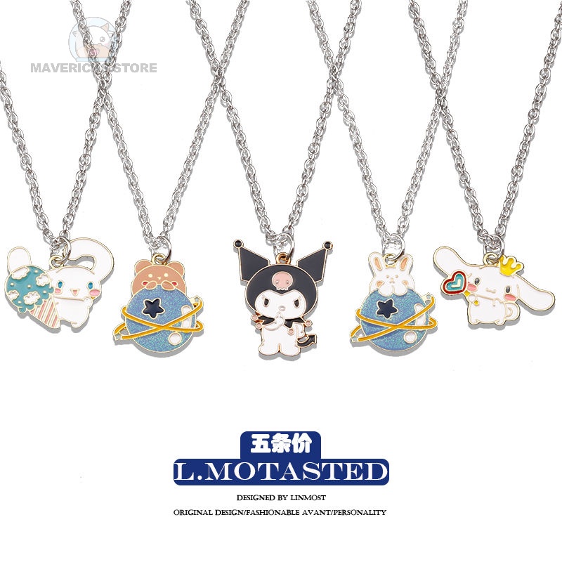 Dây chuyền mặt hình hoạt hình Kuromi cho nam và nữ