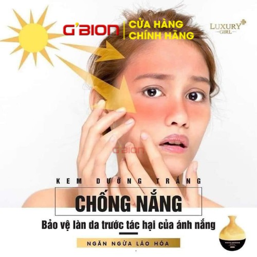 Kem Face Ngày Dưỡng Da Chống  Nắng Luxury girl, NPP GBION