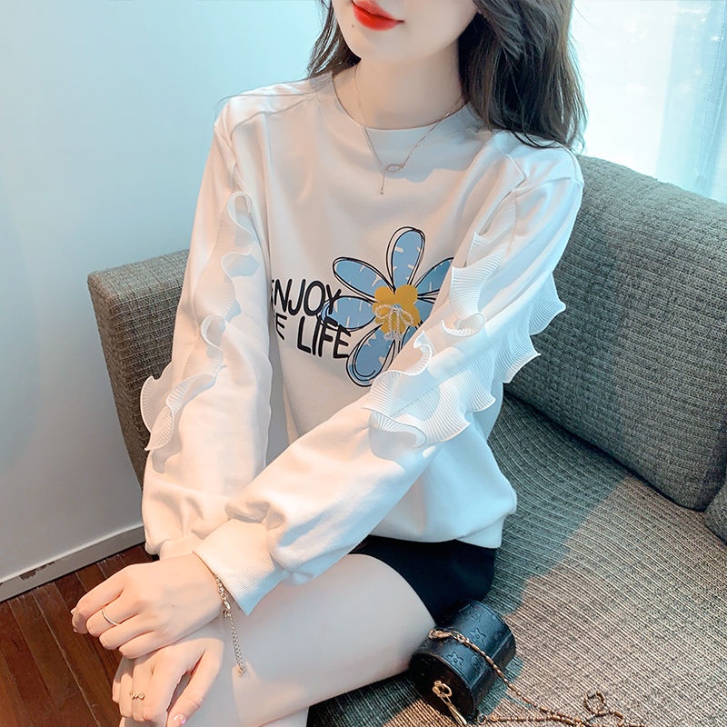 Áo Hoodie Nữ Tay Dài In Chữ Thời Trang Trẻ Trung
