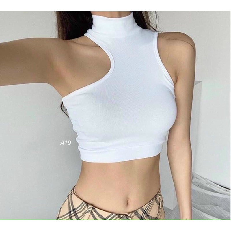 Áo 3 lỗ khoét sâu cổ 3 phân sành điệu sexy