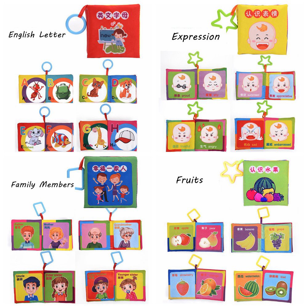 Sách Vải Mềm Có Âm Thanh Giáo Dục Sớm Cho Bé