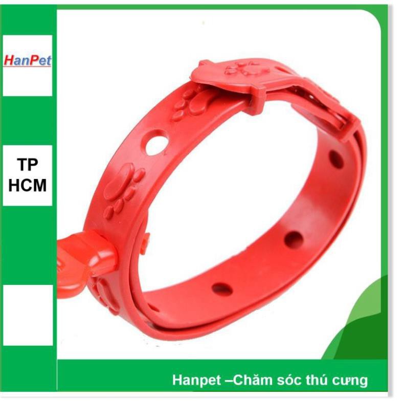 Hanpet.GV- LN - Vòng chống rận - 19k chống ve bọ chét hiệu quả 4 tháng cho chó mèo thú cưng vòng đeo cổ chống ve rận