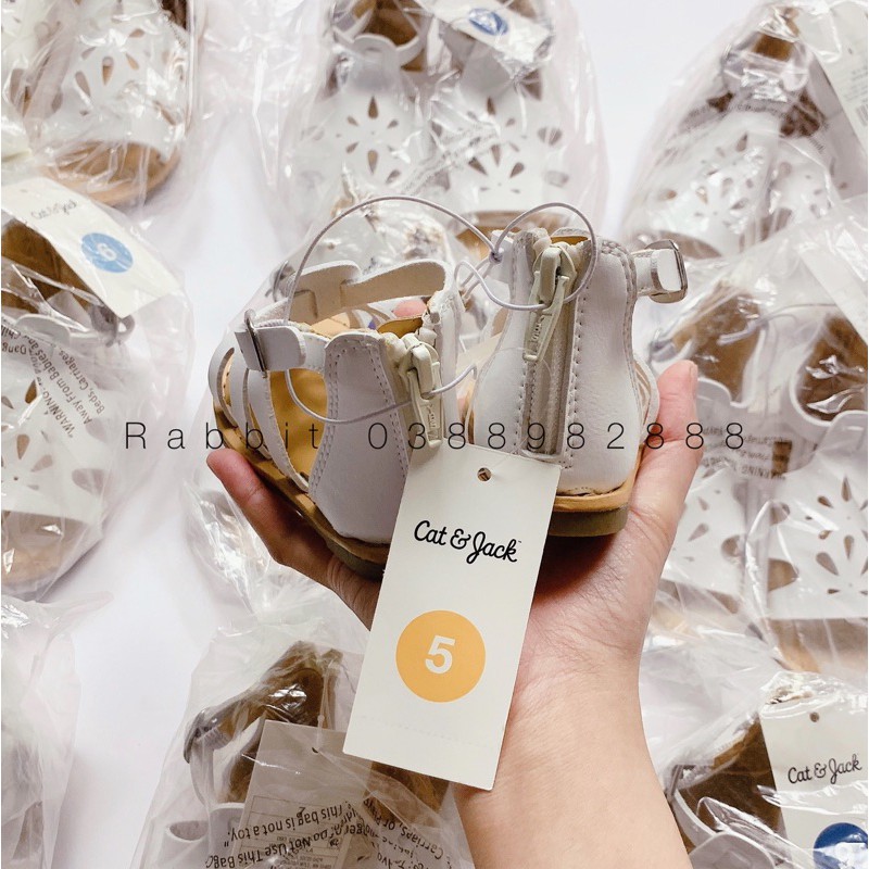 Sandal trắng đục lỗ - RABBITSHOP( hàng sale ko đổi trả)