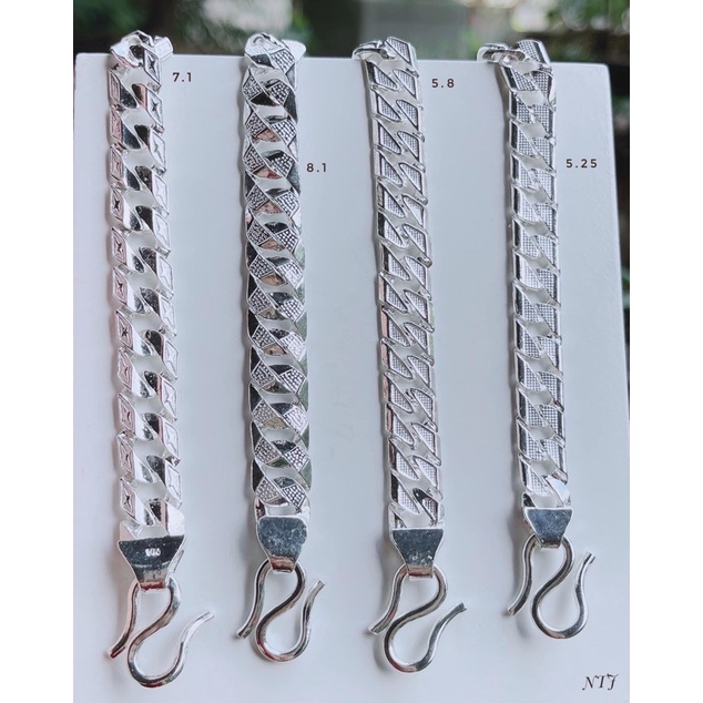 Lắc tay bạc nam mắt xích z