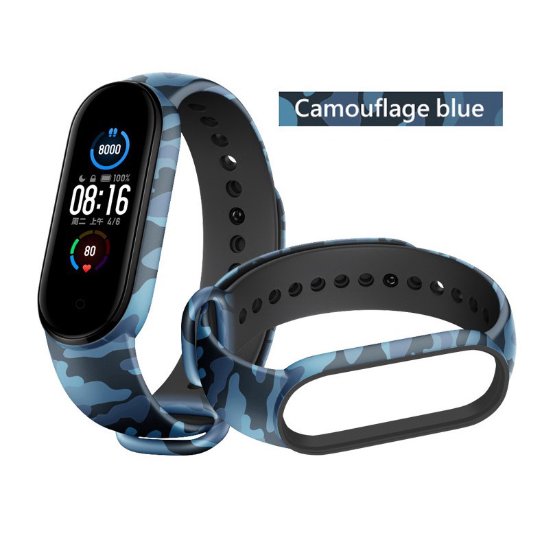 Dây Đeo Silicon PZ0016Xiaomi 4 Họa Tiết Rằn Ri Cho Xiaomi Mi band 6 / 5 Xiaomi Miband 6 5 4 3 Xiaomi band 3 Xiaomi band 5 Xiaomi band 6