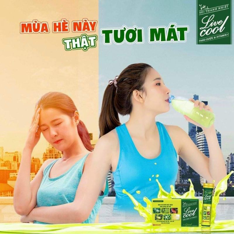 Bột sủi thanh nhiệt Liver Cool giải độc, mát gan, dùng cho người nóng trong, mệt mỏi