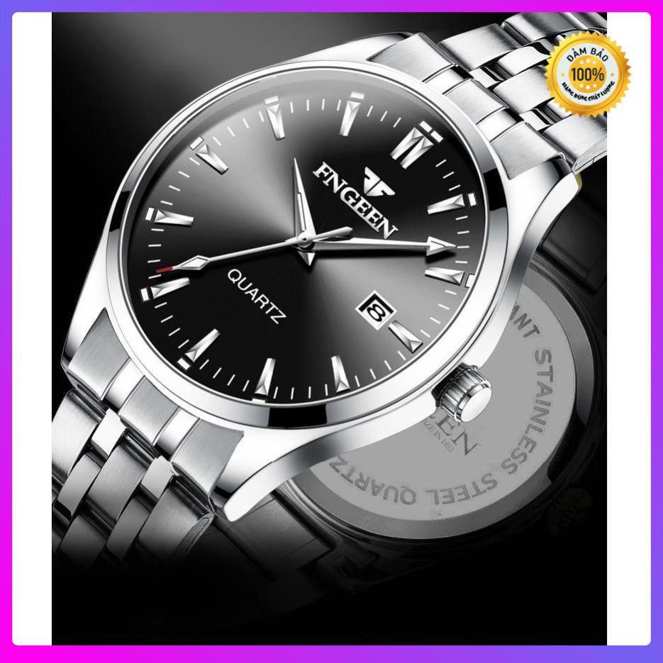 ĐỒNG HỒ FNGEEN CHÍNH HÃNG NAM DÂY THÉP CAO CẤP CHẠY LỊCH NGÀY (TẶNG KÈM HỘP VÀ PIN DỰ PHÒNG) | BigBuy360 - bigbuy360.vn